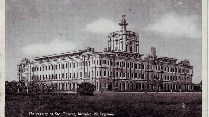 The UST Main Building during its early years (1920s-1930s).