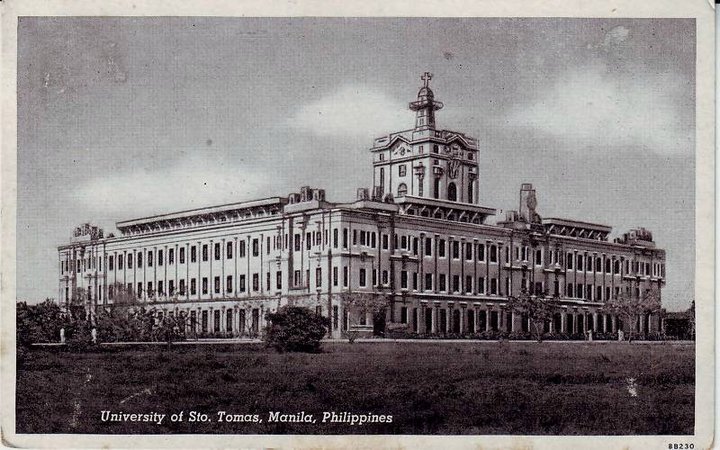 The UST Main Building during its early years (1920s-1930s).